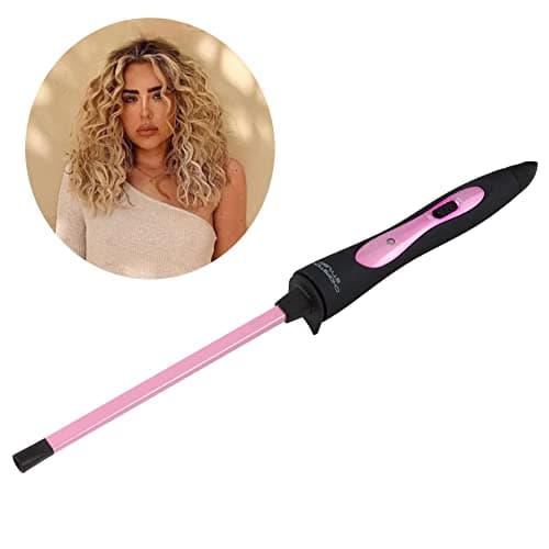 Image of CHOPSTICK STYLER Heroine Curling Wand, 10mm Super Skinny Rectangular Ceramic Barrel for Tight Long Lasting Chopstick Curls for Long & Short Hair with Heat Glove