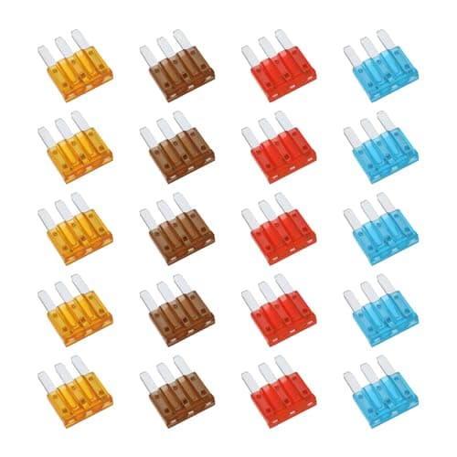 Image of YINETTECH 20pcs RV 5A-15 AMP APT ATR Micro 3-pin Insert Fuse Micro3 Blade Fuse Assortment Pack Kit for Car Automobile Trucks Automotive Lighting