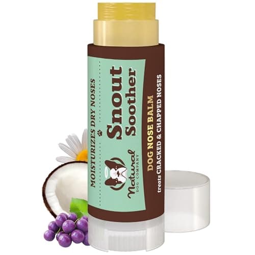 Image of Natural Dog Company - Snout Soother | Dog Nose Balm for Chapped, Crusty and Dry Dog Noses, Organic, All Natural Ingredients 0.15oz Travel Stick