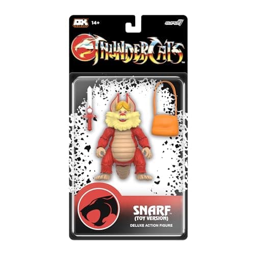 Image of Super7 Deluxe Thundercats Snarf (Toy Recolor) - 7" Thundercats Action Figure with Accessories - Classic Cartoon Collectibles and Retro Toys