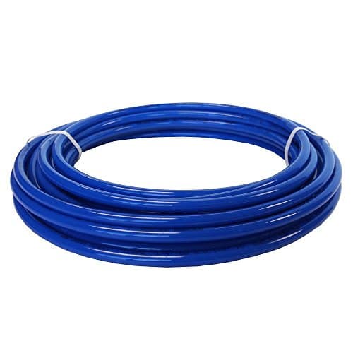 Image of John Guest 3/8 Inch x 25 Feet LLDPE Tubing, Flexible Water Tubing for Plumbing, Blue, PE-12-EI-025F-B