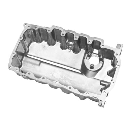 Image of Motoforti No.04L103603 Engine Oil Pan Oil Pan Sump Transmission Oil Pan for Audi A3 2012-2020 Aluminum Silver Tone