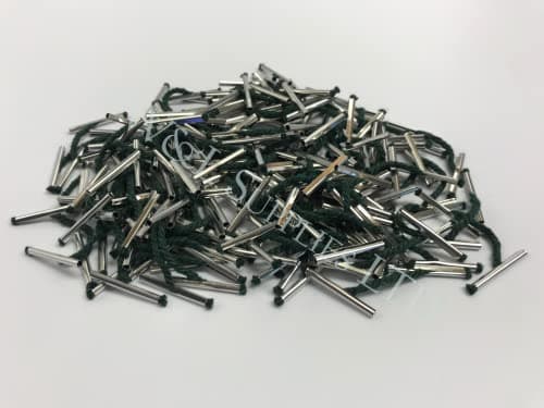 Image of 25mm Treasury Tags Metal Ends Paper Fasteners Green String Tag Paper Binders Binder Document Ties (Pack of 200)