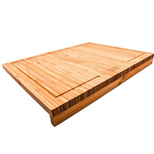 Image of Counter Edge Bamboo Chopping Board Wooden Chopping Boards for Kitchen Cutting Boards Durability and Strength 100% Natural Durable Bamboo Masters & Burrell
