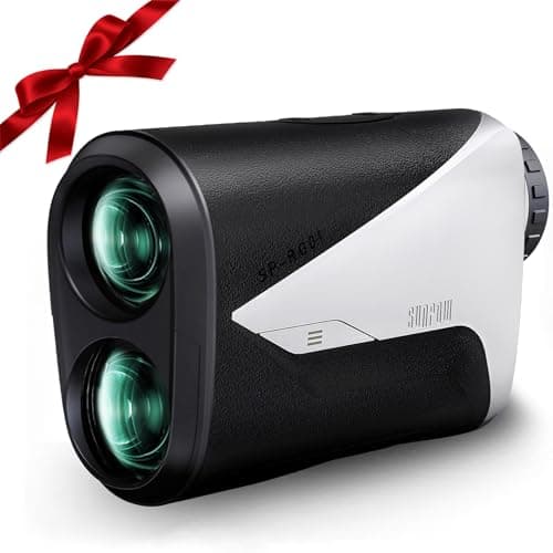Image of SUNPOW Golf Range Finder with Slope – Fast & Accurate 1000 Yards Laser Rangefinder ±1 Yard Precision, 7X Magnification, Flag Lock with Vibration, 5 Modes, Rechargeable, Clear LCD Display & Waterproof
