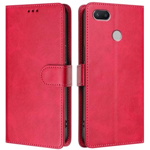 Image of Compatible with Honor 9 Lite / 9N (9i) PU Leather Phone Cover,Compatible with Huawei P smart/Enjoy 7S Card Slots Flip Stand Wallet Case QH