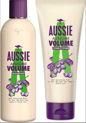 Image of Shampoo and Conditioner Volumising Aussie 2 Pack Bundle with 1x 300ml Volume Shampoo and 1x 200ml Volume Conditioner set - Lift for Limp Flat Hair Volume