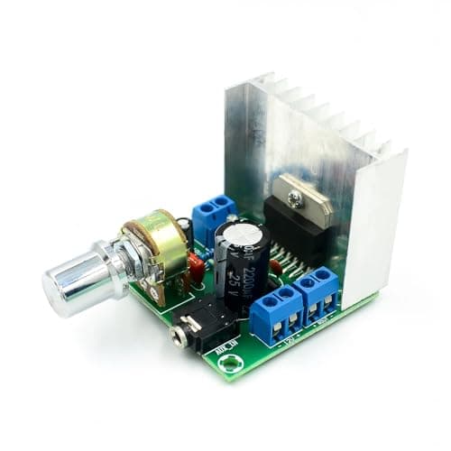 Image of DollaTek DC 9-15V TDA7297 Stereo Amplifier Audio Amplifier 15W+15W Dual Channel LED Indicator Heatsink Potentiometer Screw