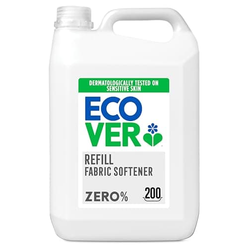 Image of Ecover Zero Fabric Softener Refill for Sensitive Skin, Baby Fabric Conditioner, Dermatologically Tested, 200 Washes, 1x 5L