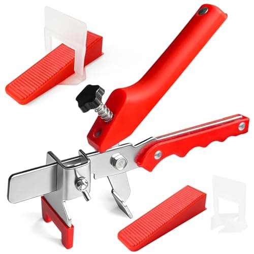Image of 601 PCS Tile Leveling System 2 mm, 500 PCS Tile Spacers & 100 PCS Tile Level Reusable Wedge with 1 Levelling Pliers, Tile Levelling Kit for Professional & DIY Floor, Wall, Stone Tile Installation