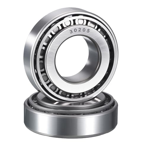 Image of HIPicco 2 Pack 30205 Tapered Roller Bearing Cone and Cup Set, 25mm Bore 52mm OD 16.5mm Cup Width, Chrome Steel Wheel Bearings, ABEC-3