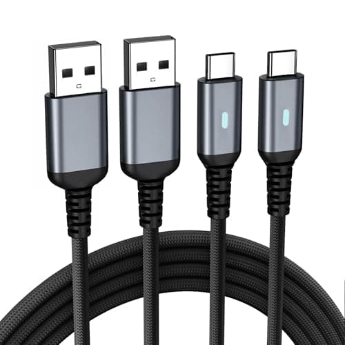 Image of USB C Charger Cable,2Pack 6FT/1.8M USB to USB C Cable Fast Charging Type C Charger for iPhone 16 15 Pro,Samsung Galaxy S24 S23 S22 S21,Note 10 9 8,Google Pixel,LG,Switch ect