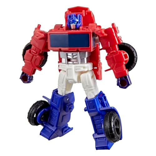 Image of Transformers CYBERWORLD Cyber Changers Optimus Prime Action Figure