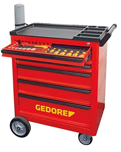 Image of Gedore Automotive KL-4600-200 Tool Trolley with High-Voltage Assortment, 103 Pieces, Universal, 6 Drawers, Special Tools