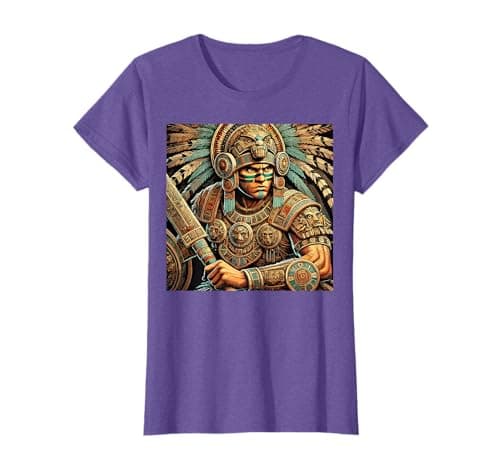 Image of Penachos Aztecas Mexico Aztec Warrior Costume Mayan Jaguar T-Shirt