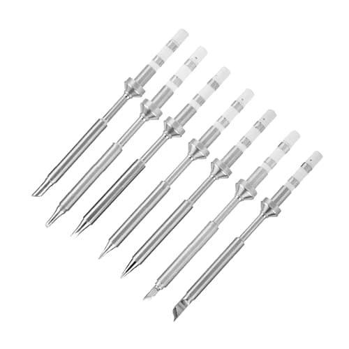 Image of TS100 Soldering Iron Tips Replacement, 7 Types Mini Stainless Steel Soldering Iron Tips (7 Full Sets (is not Price-Limited))