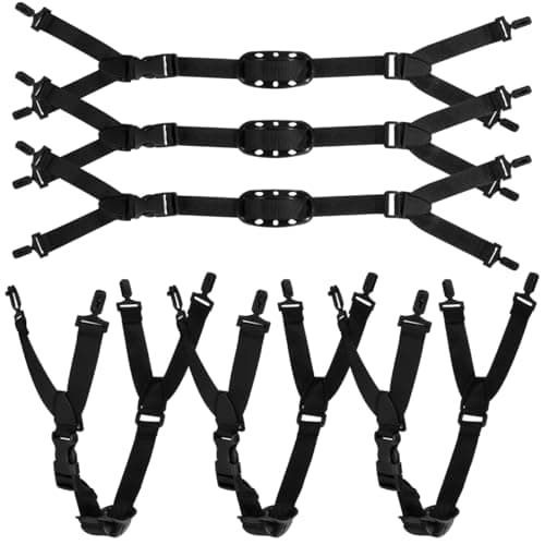 Image of CAXUSD Hard Hat Chin Strap Adjustable Replacement Helmet Chin Belt with Secure Buckle 6Pcs Pack for Construction Workers and Outdoor Safety Use