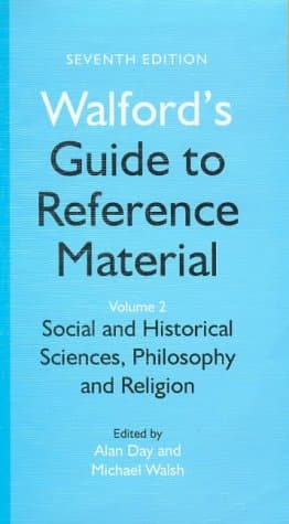 Image of Social and Historical Sciences, Philosophy and Religion (v. 2) (Walford's Guide to Reference Material)