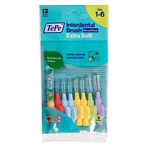 Image of TePe Interdental Brushes Extra Soft Red