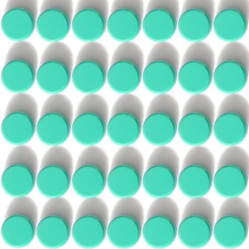 Image of PYJLBX 40 Pack Strong Fridge Magnets, Green Round Mini Magnets, Heavy Duty Small Magnets for Whiteboard, Crafts, Office,Refrigerator, Notice Board & Classroom,Cute Decorative Fridge Magnets for Adults