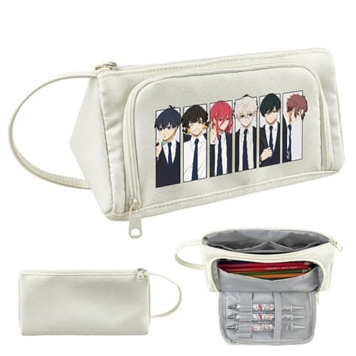 Image of Yinova for Blue Lo-ck Pencil Pouch, Stationery Bag Pocket Pencil Case, Pouch for School Office Teen Boy Girl, Pouch(A3)