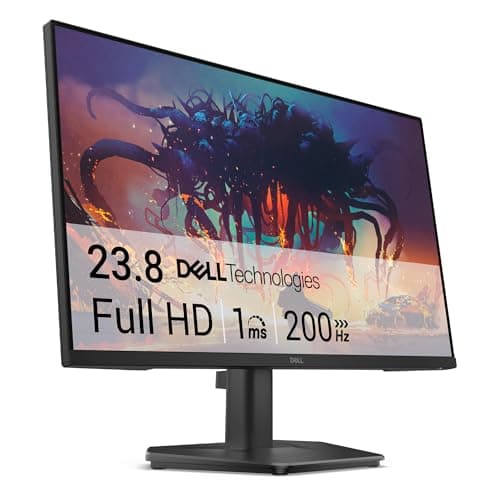 Image of Dell 24 Gaming Monitor - SE2425HG, Full HD (1920x1080), 200Hz, Fast IPS, 1ms, AMD FreeSync Premium, 99% sRGB, VESA (100x100mm), DisplayPort, 2 HDMI, 3 Year Warranty, Black