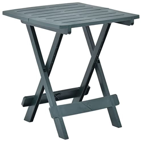 Image of Outdoor Tables Folding Garden Table Green 45x43x50 cm Plastic