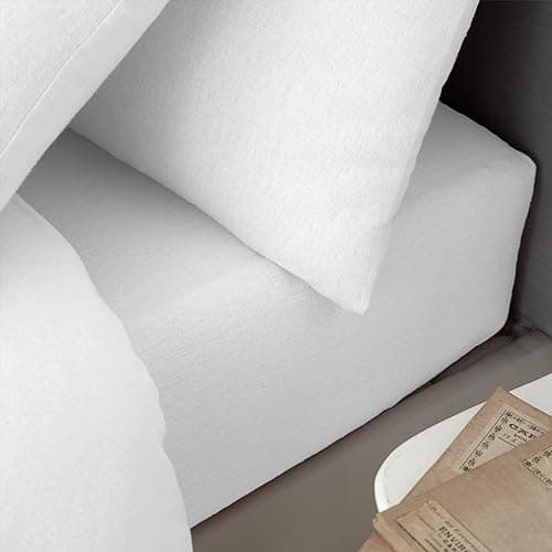 Image of Catherine Lansfield Brushed Cotton King Extra Deep Fitted Sheet White