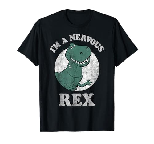 Image of Disney Pixar Toy Story I'm A Nervous Rex Dinosaur T-Shirt