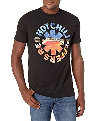 Image of Red Hot Chili Peppers Men's Official Red Hot Chili Peppers Californication Asterisk T-shirt Medium T Shirt, Black, M UK