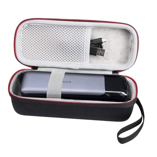 Image of Power Bank Carrying Case for Anker 737 (PowerCore 24K), Hard EVA Travel Case Compatible with Anker 737 Power Bank and Accessories, Black