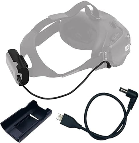 Image of ANCLLO Goggles 2 Power Cable and Battery Bracket for DJI Avata Goggles 2 for DJI Avata Pro-View Combo Goggles 2 Accessories(Not for FPV Goggles V2)