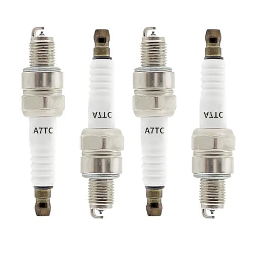 Image of 4 Packs A7RTC CR7HSA Motorcycle Spark Plug for Motorcycle ATV Quad Scooter Go Kart Moped Chopper Buggy for NGK CR7HSA Torch A7RTC A7TC GY6,Standard Ignition