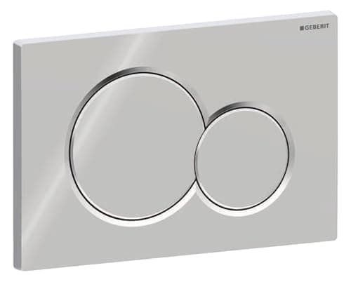 Image of Geberit 115.770.21.5 Sigma01 Dual Flush Push Button Plate, Gloss Chrome