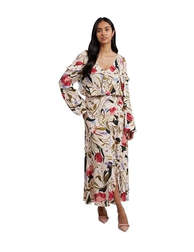 Image of Ted Baker London minasa-Frill Detail Long Sleeve blou, pl-Pink
