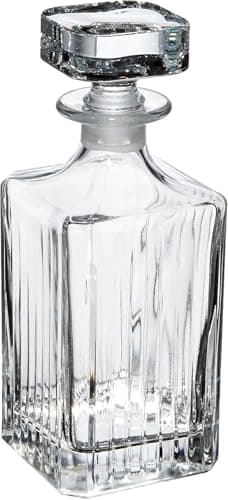 Image of RCR 51521020006 Crystal Glassware Timeless Square Whisky / Wine Decanter, 75 CL / 750 ML