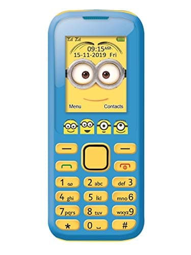 Image of LEXIBOOK, Despicable Me Minions, 2G Cell Phone, Dual SIM, Camera, Rechargeable Battery, yellow/blue, GSM20DES