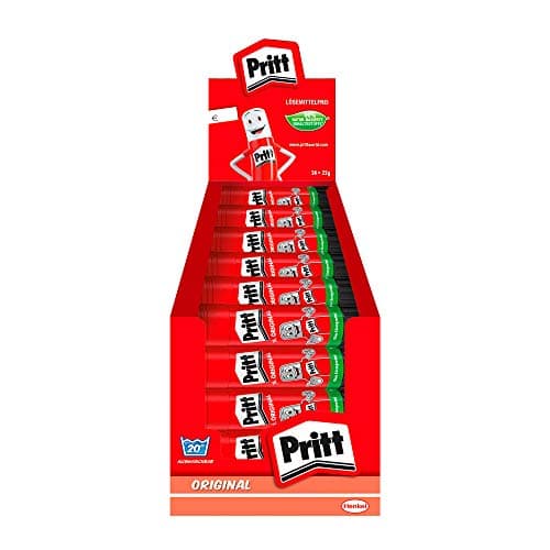 Image of Pritt PKS22 Glue Stick Box Display with 24 Glue Sticks, Original, 22 g Each