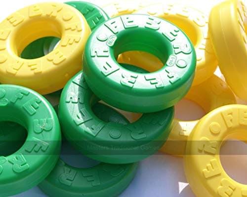 Image of Set of 42 spare disks for Mega 4 in a Line (21 green, 21 yellow)