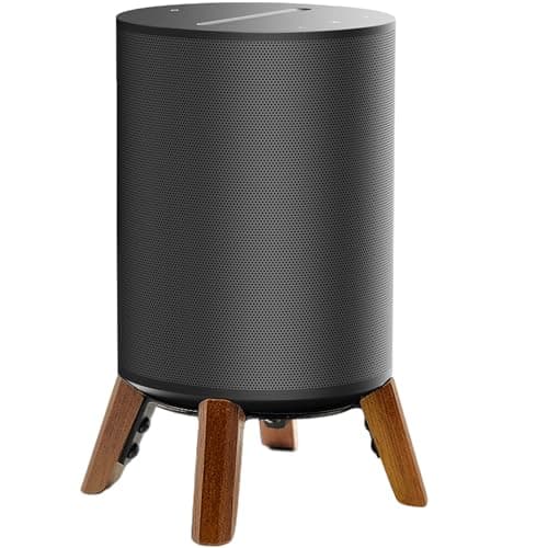 Image of Real Wood Stand Compatible for Sonos Era 100 Speaker,Desktop Mount for Better Sound, Stable Sturdy Wooden Holder for sonos era100 Alexa Enabled Smart Speaker (Walnut)