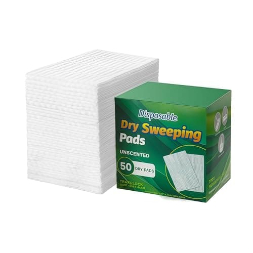 Image of Flash Speedmop Dry Pad Refills, Dust Magnet, Unscented Electrostatic Nonwoven Dry Floor Wipes for Hardwood, Tile, Vinyl Floors, 50 Count, 20×30cm