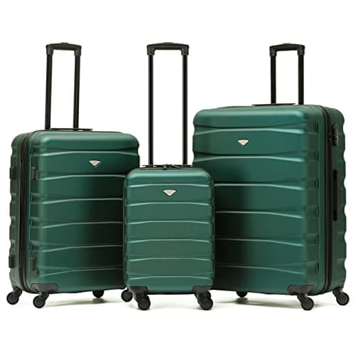 Image of Flight Knight Set of 3 Lightweight 4 Wheel ABS Hard Case Suitcases Cabin & Hold Luggage Options Approved for Over 100 Airlines Including easyJet, British Airways, Ryanair, Jet2 & Many More