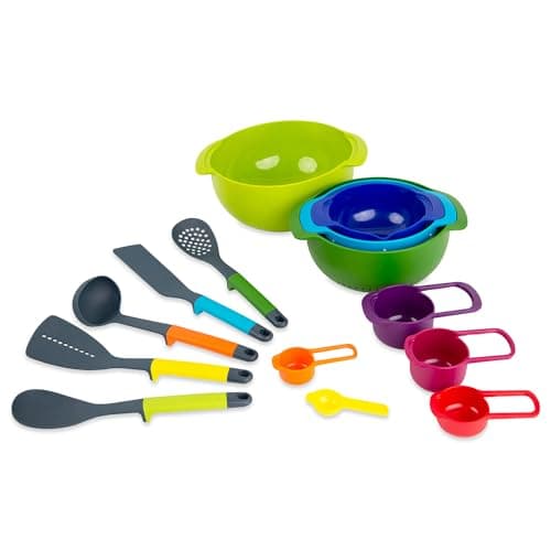Image of Casdon Kitchen Essentials | 14-Piece Colourful Kitchen Play Set for Children 3+ | Encourages Learning & Creativity!
