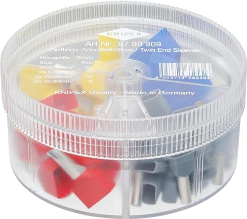 Image of KNIPEX Assortment Boxes with 45 Twin Wire Ferrules 4 Parts, 97 99 909