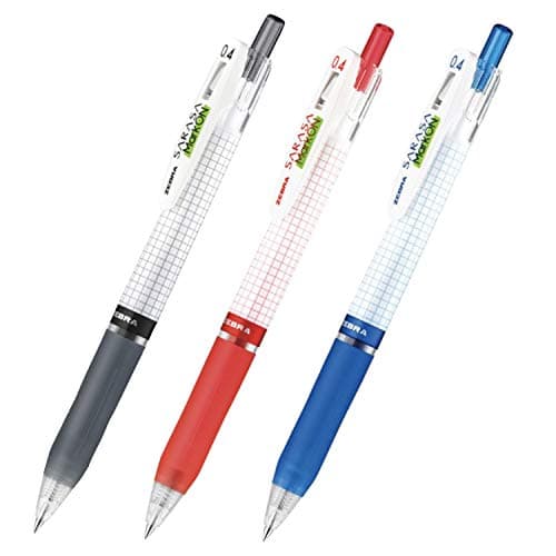 Image of Zebra Sarasa Mark on Gel Ink 0.5mm Ballpoint Pens Ink Color(Black,Blue,Red)