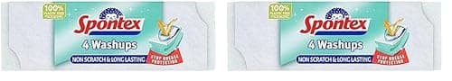 Image of Spontex Washups Non Scratch Sponge Scourers, Pack of 8
