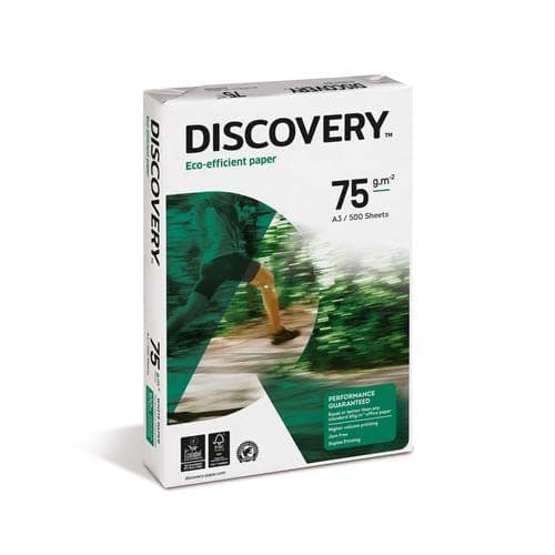 Image of Discovery Paper FSC Ream-Wrapped 75gsm A3 White [500] Sheets+Free Finchley Refell Pen