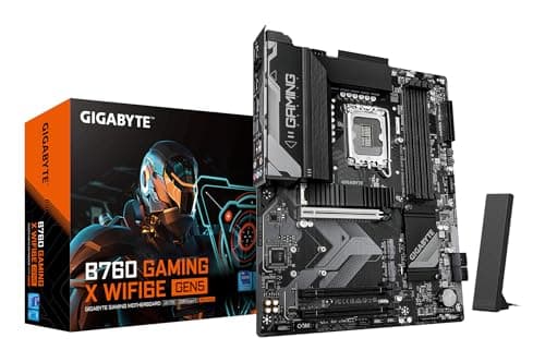 Image of GIGABYTE B760 GAMING X WIFI6E GEN5 Motherboard - Supports 14th Gen. Intel Core CPUs, 8+1+1 phases VRM, up to 5600MHz DDR5, 3xPCIe 4.0 M.2, Wi-Fi 6E, 2.5 GbE LAN, USB 3.2 Gen 2
