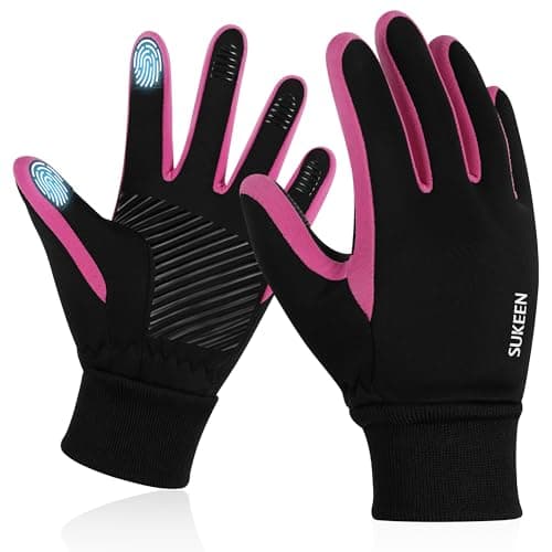 Image of Kids Winter Sports Cycling Gloves Children Warm Touch Screen Anti-slip Thermal Outdoor Windproof Gloves for Boys Girls Running Riding Bike
