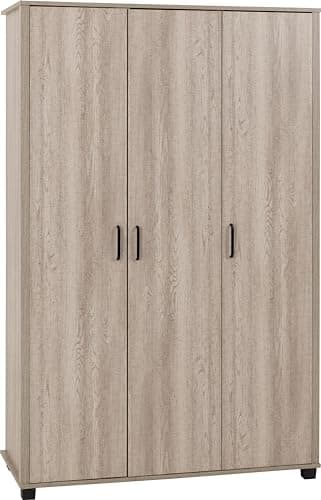 Image of Seconique Oliver 3 Door Wardrobe in Light Oak Effect